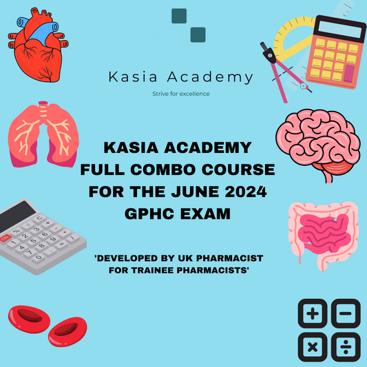 KASIA ACADEMY FULL COMBO COURSE (TRAINEES SITTING EXAM IN JUNE 2024) + FREE ACCESS TO THE KASIA ACADEMY ACTIVE-RECALL CLINICAL NOTES!
