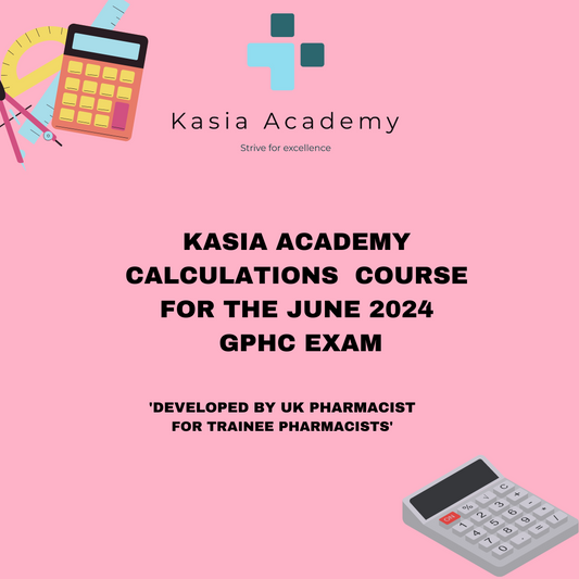 KASIA ACADEMY CALCULATIONS COURSE (TRAINEES SITTING EXAM IN JUNE 2024)